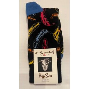 Happy Socks Andy Warhol Black Unisex Banana